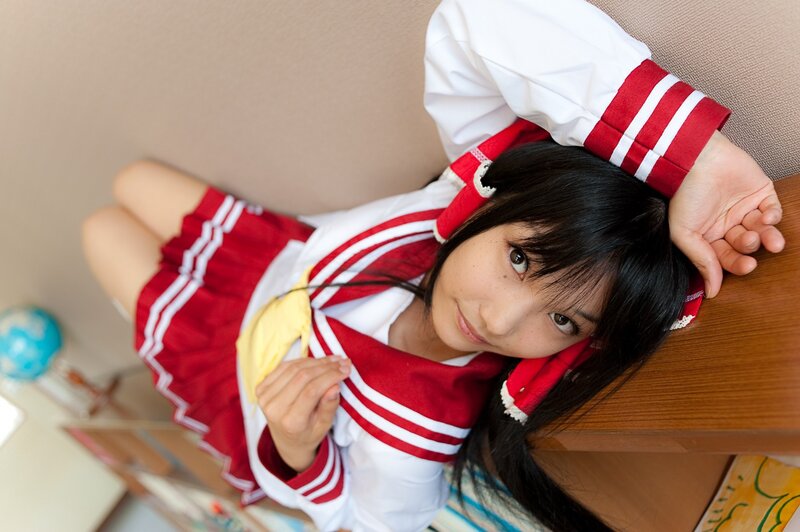 girl in school uniform