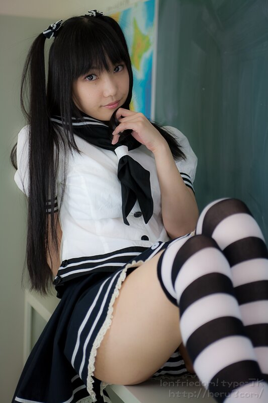 girl in school uniform