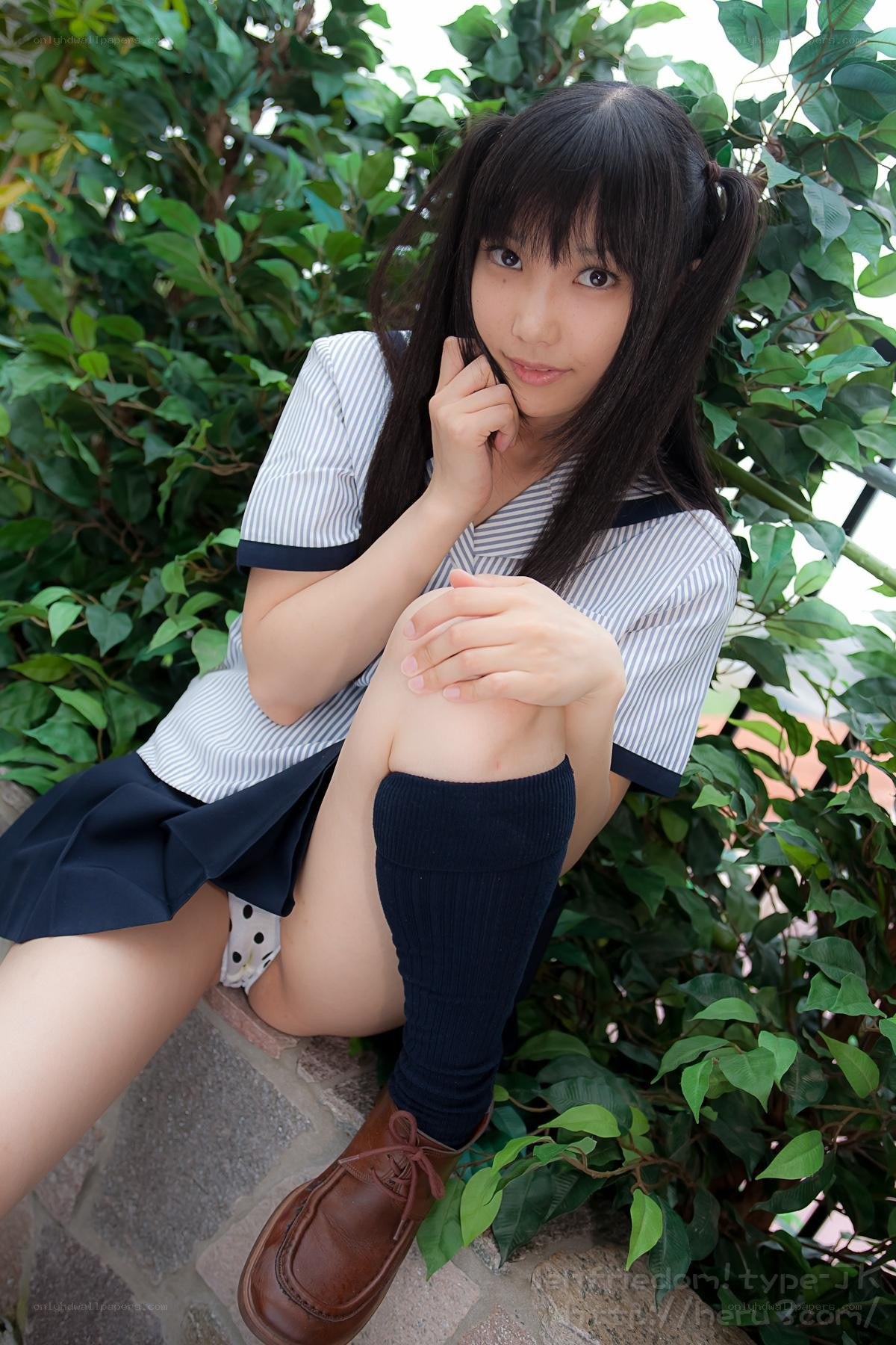 girl in school uniform