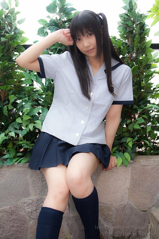 girl in school uniform