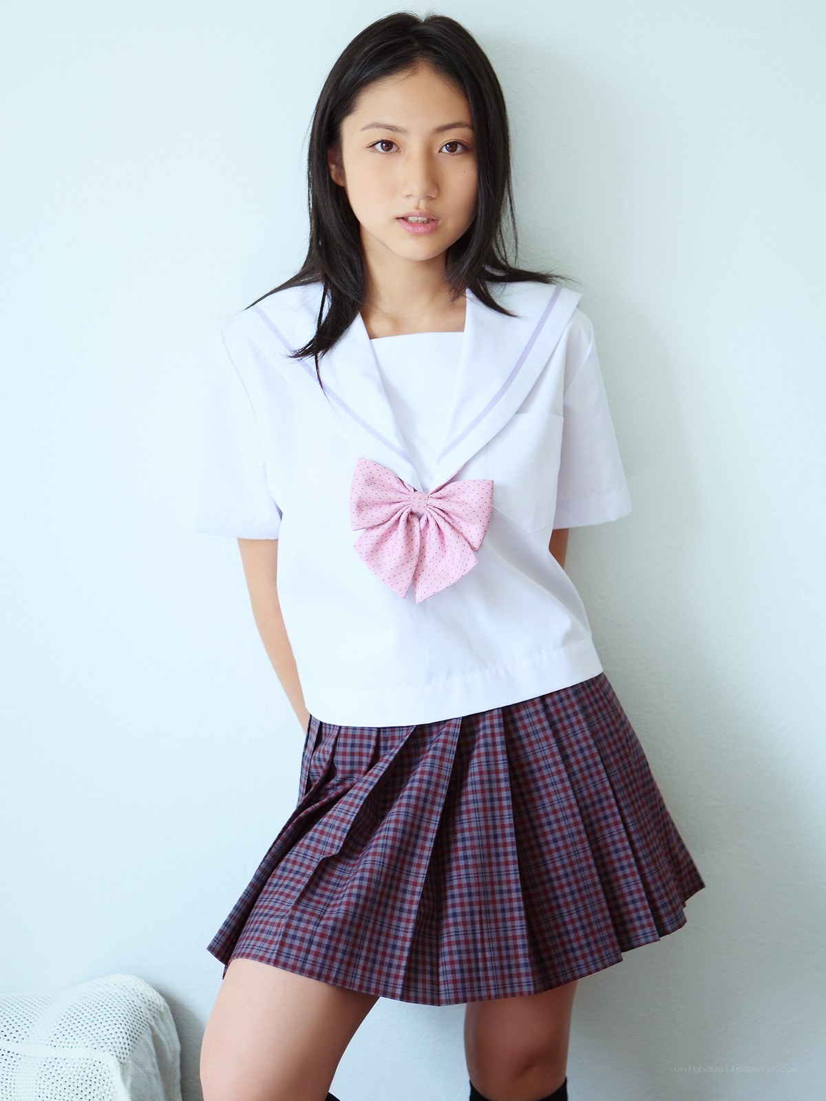 girl in school uniform