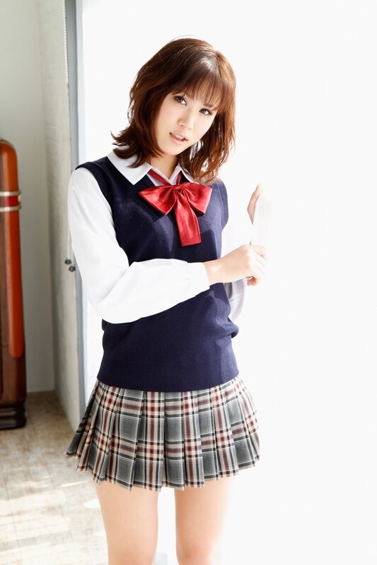 girl in school uniform