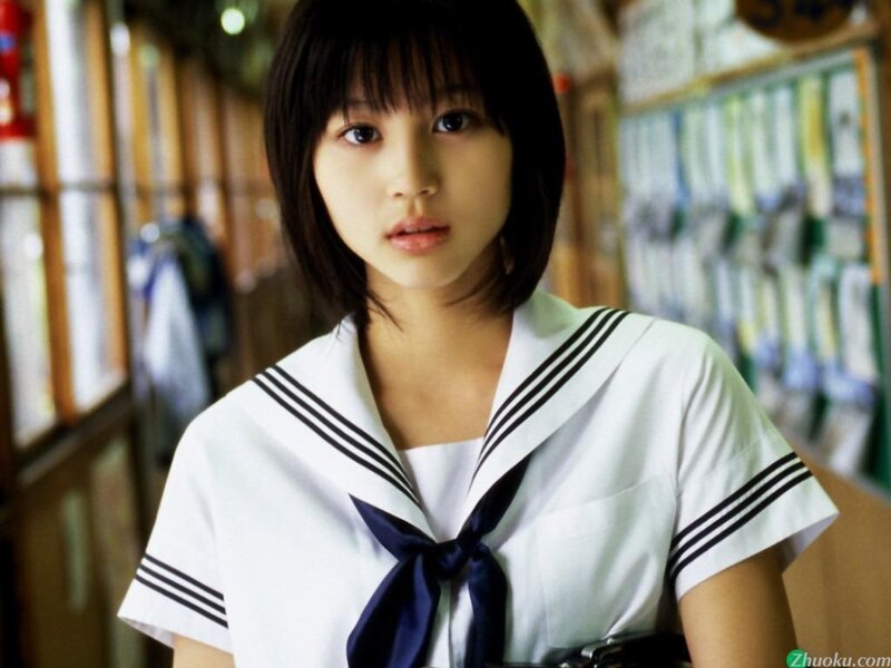 girl in school uniform