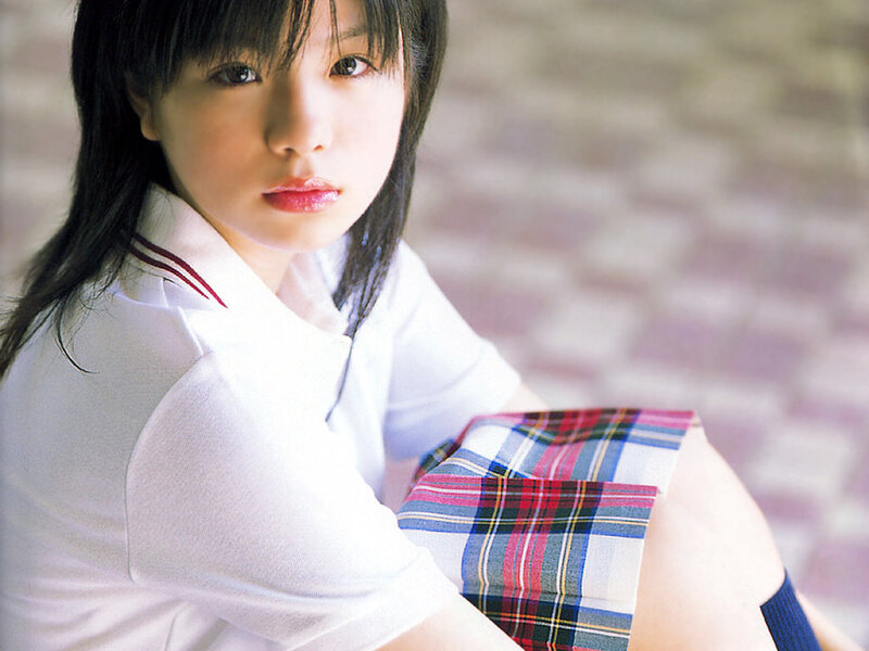 girl in school uniform