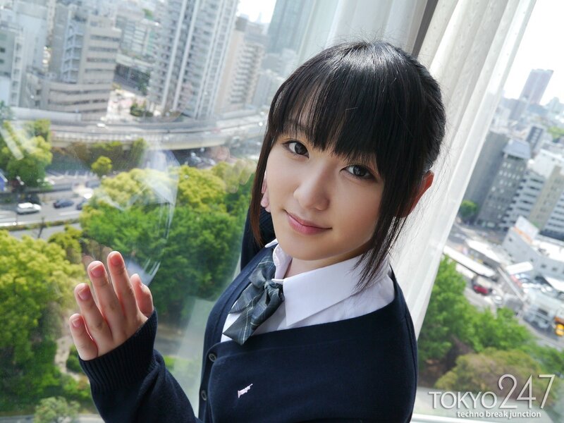 Girl in School Uniform — Blue, Calm, Afternoon, Photograph, Window