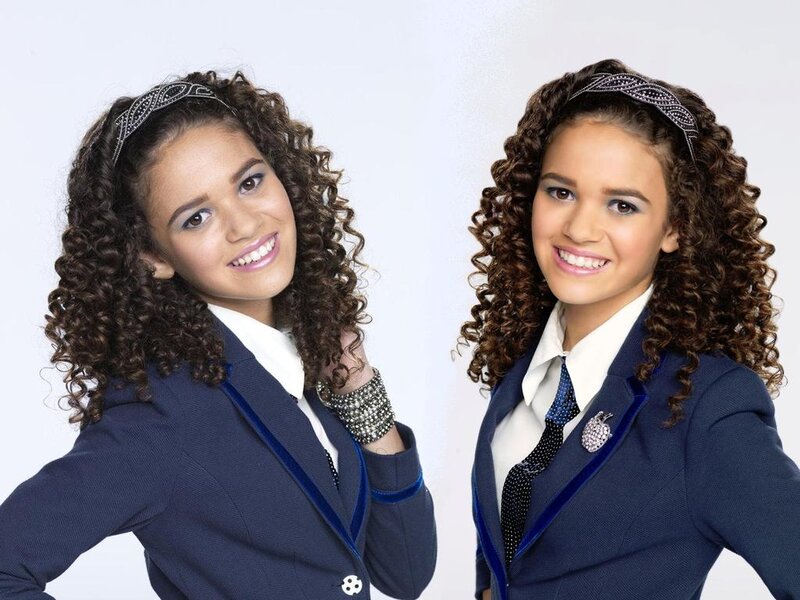 Girl in School Uniform — Blue, Happy