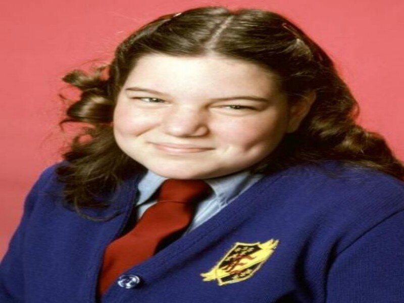 Girl in School Uniform — Blue, Neutral
