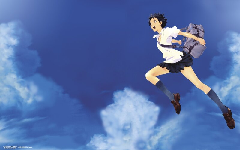 Girl in School Uniform — Blue