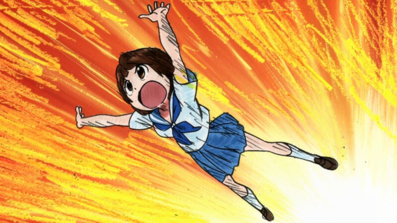 Girl in School Uniform — Orange, Dramatic, Anime