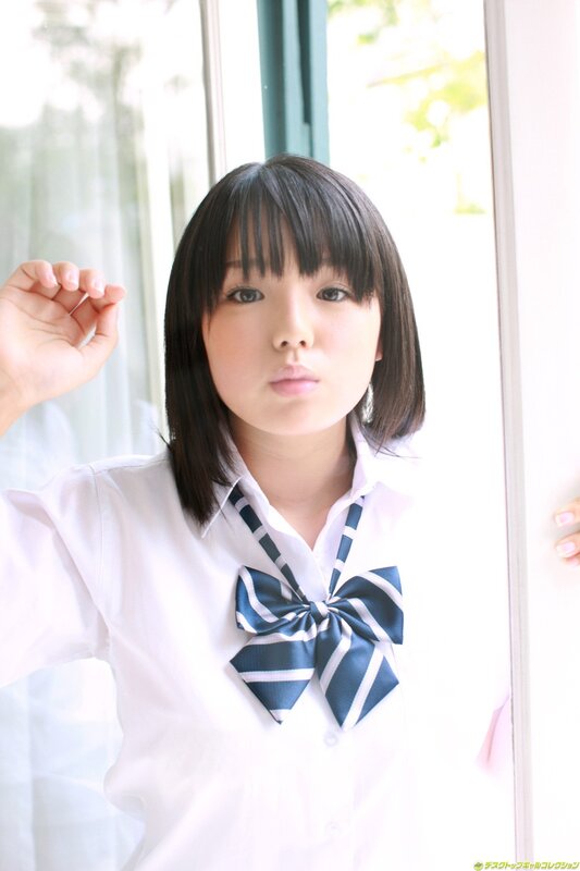 Girl in School Uniform — White, Neutral, Morning, Photograph, School Uniform