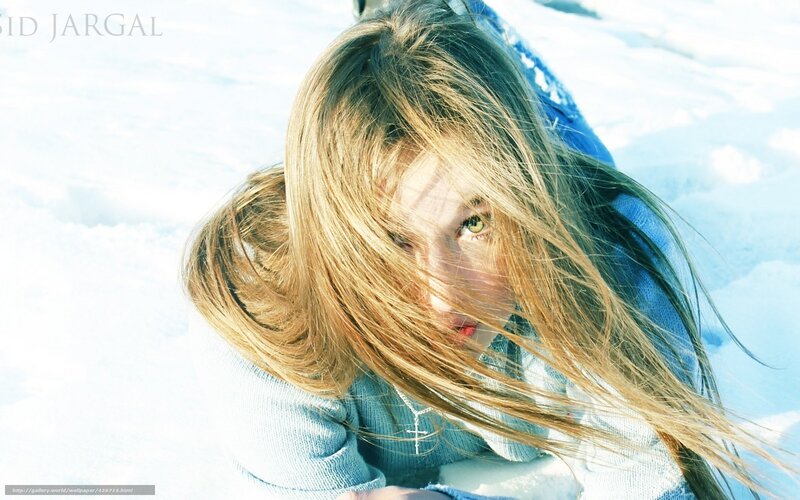 Girl in Snow — White, Cold