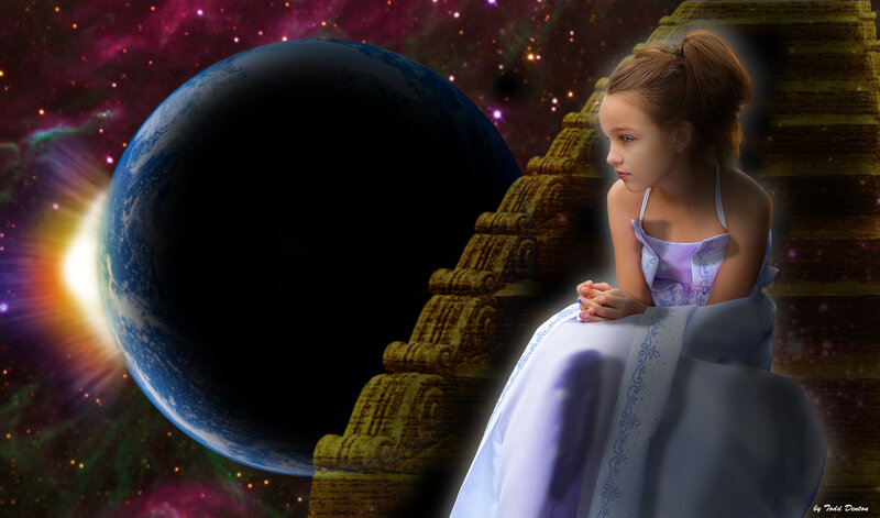 Girl in Space Dress