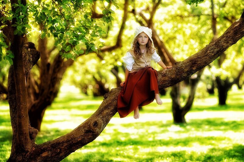 Girl in Tree Costume