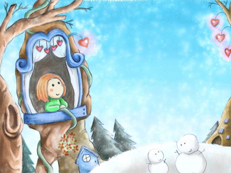 Girl in Treehouse — Blue