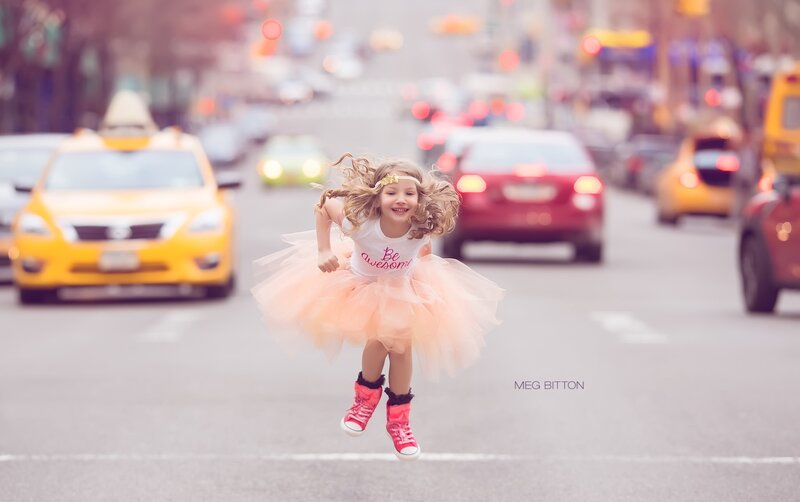 Girl in Tutu Jumping