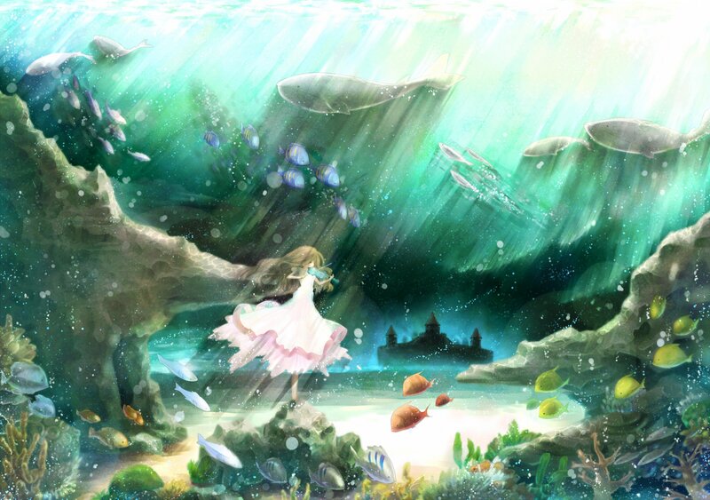 girl in underwater kingdom