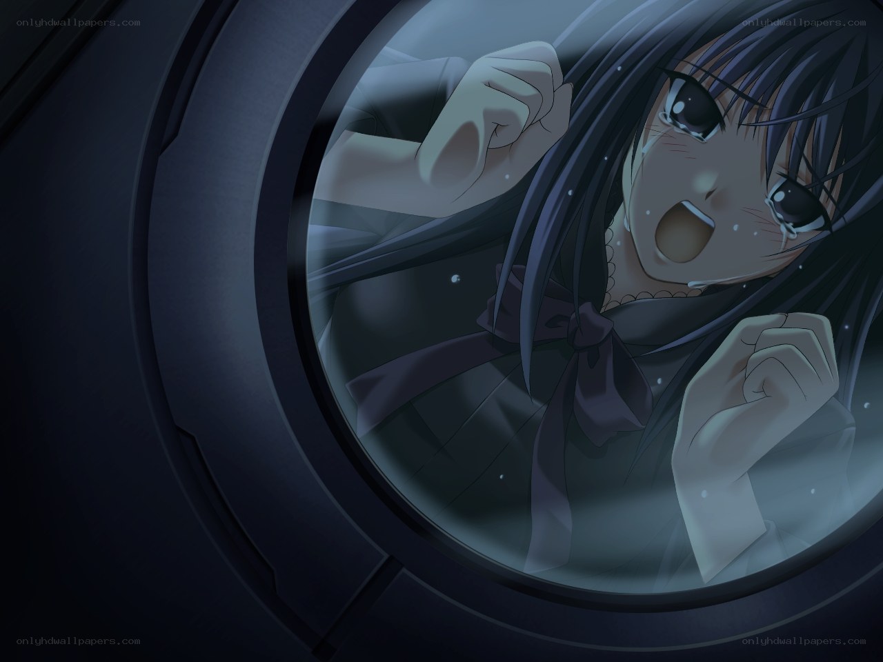 girl in washing machine