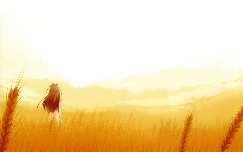 Girl in Wheat Field — Yellow