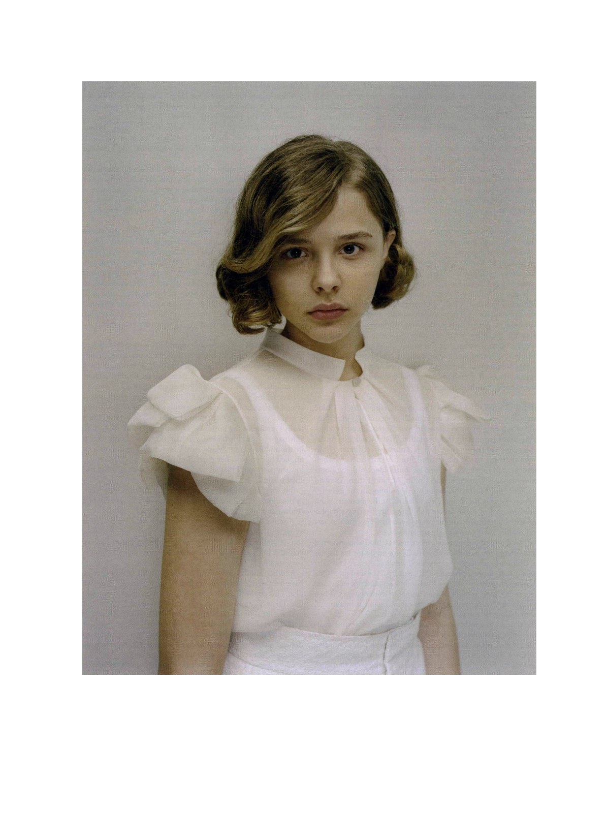 girl in white blouse