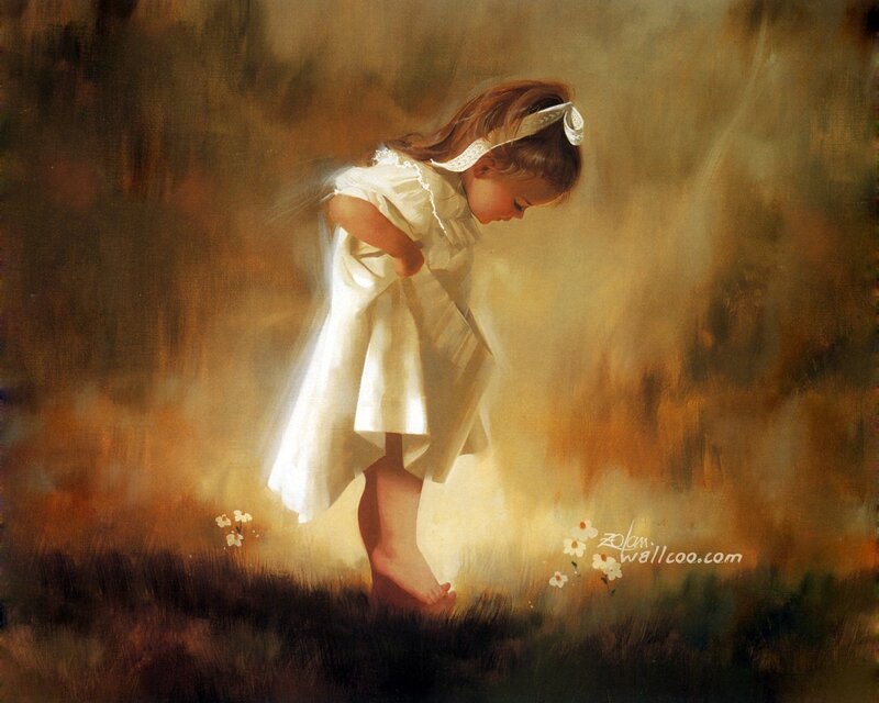 girl in white dress