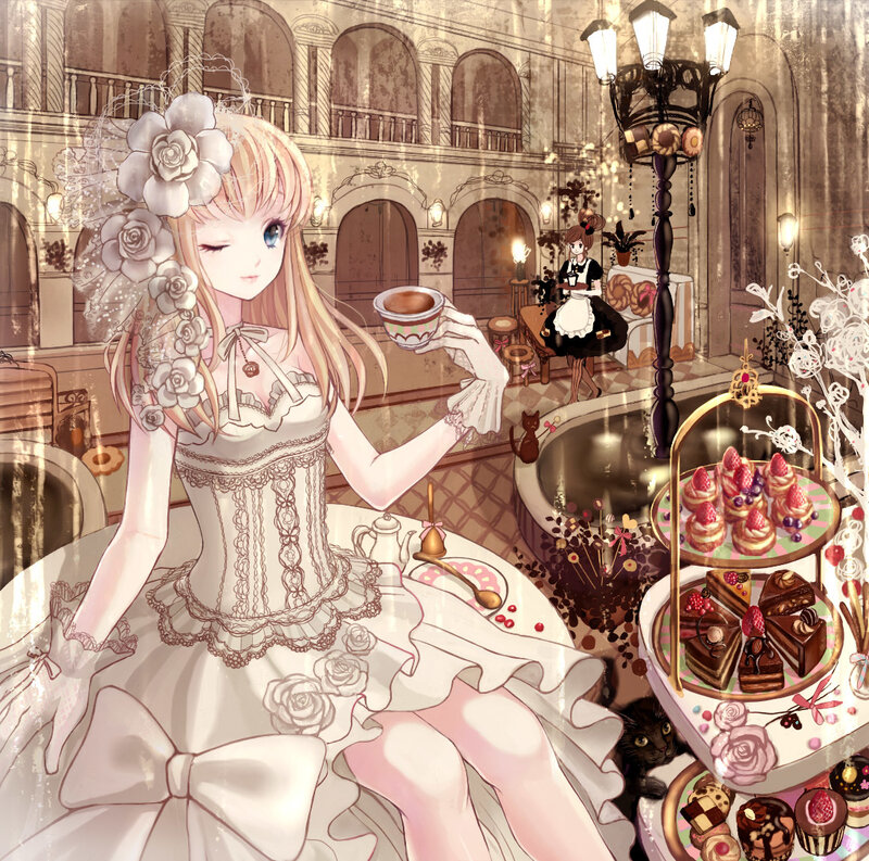 Girl in White Dress — Calm