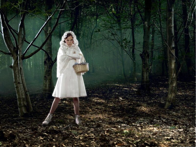 Girl in White Dress — Dramatic, Afternoon