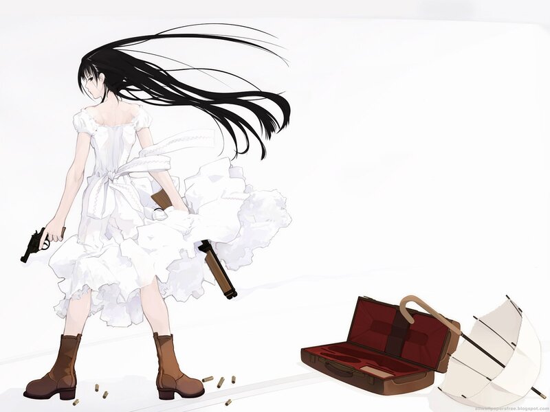 Girl in White Dress — Dramatic, Anime