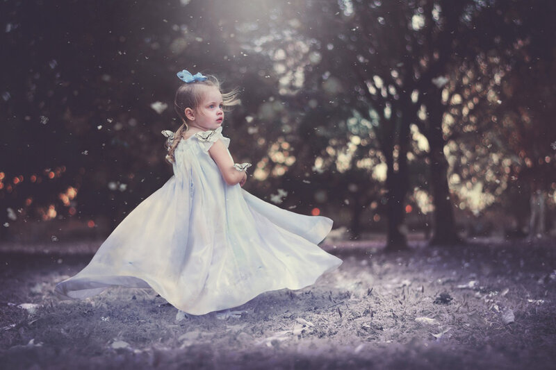 Girl in White Dress — Dreamy, Afternoon