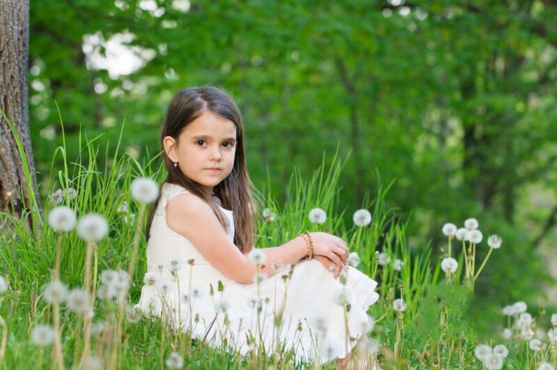 Girl in White Dress — Green, Serene, Summer