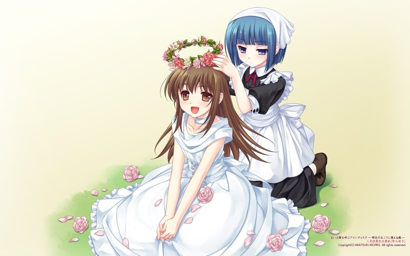 Girl in White Dress — Peaceful, Spring