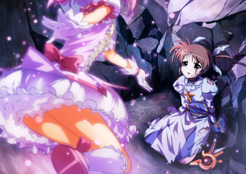 Girl in White Dress — Purple, Dramatic