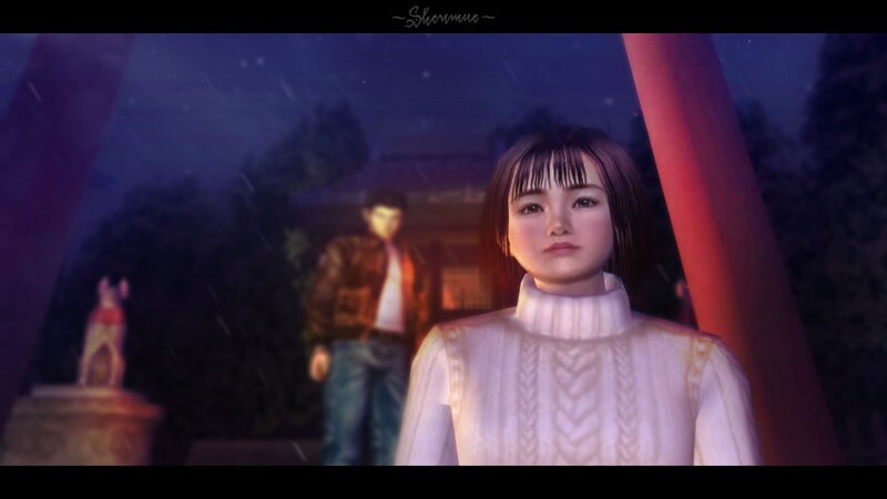 Girl in White Sweater — Purple