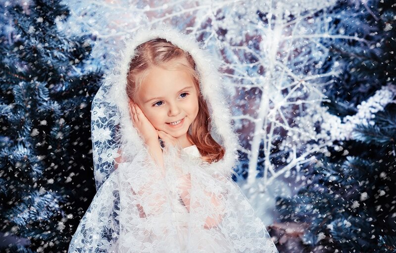 Girl in Winter Cloak