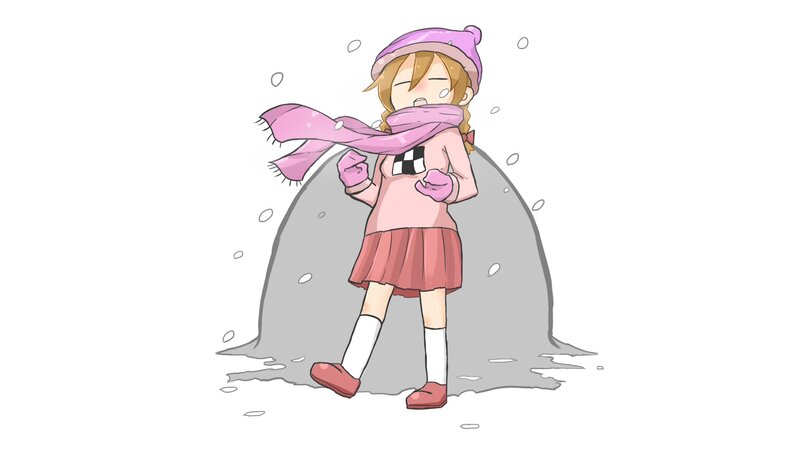 girl in winter clothes
