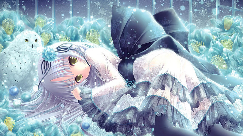 Girl in Winter Dress