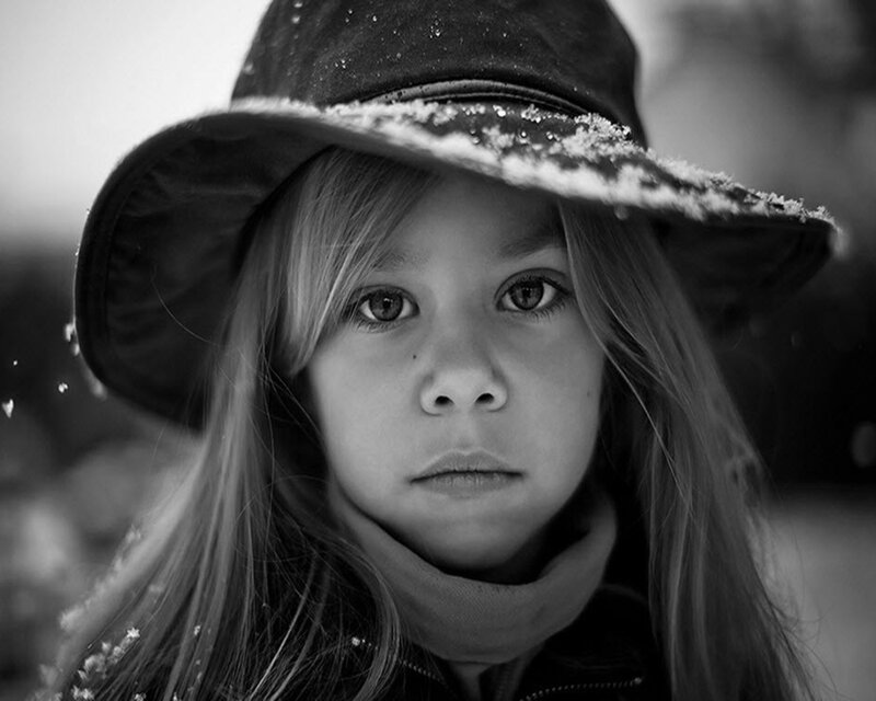 girl in winter hat