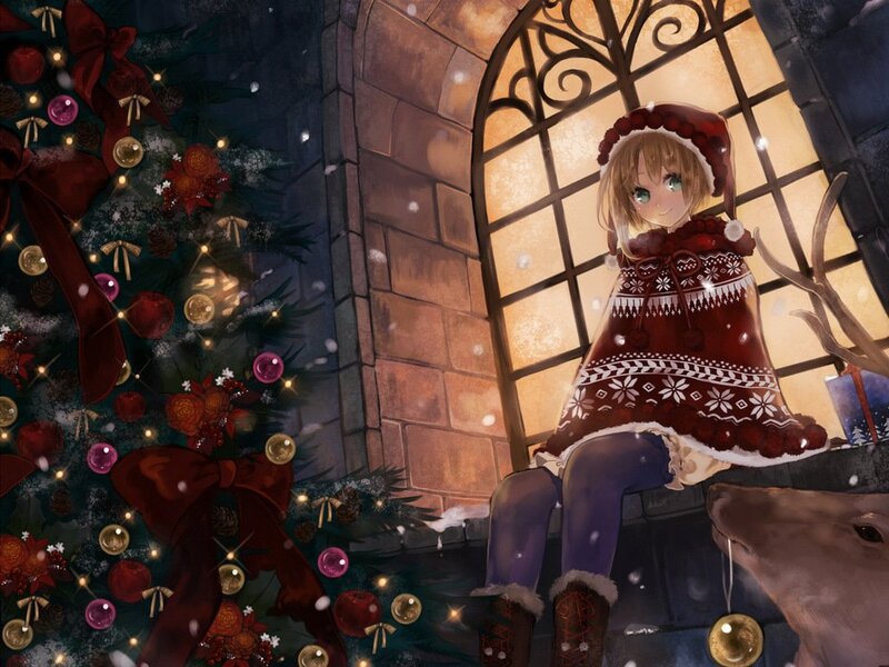 Girl in Winter Sweater