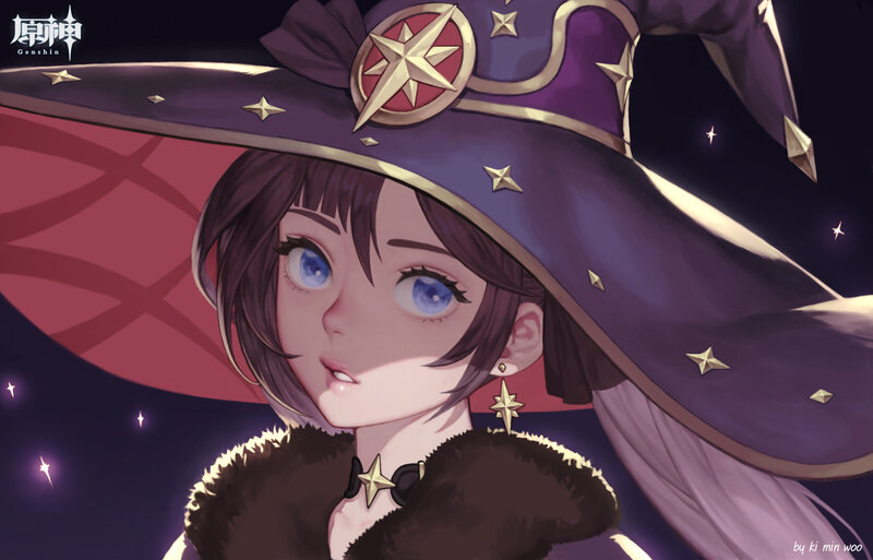 Girl in Wizard Hat