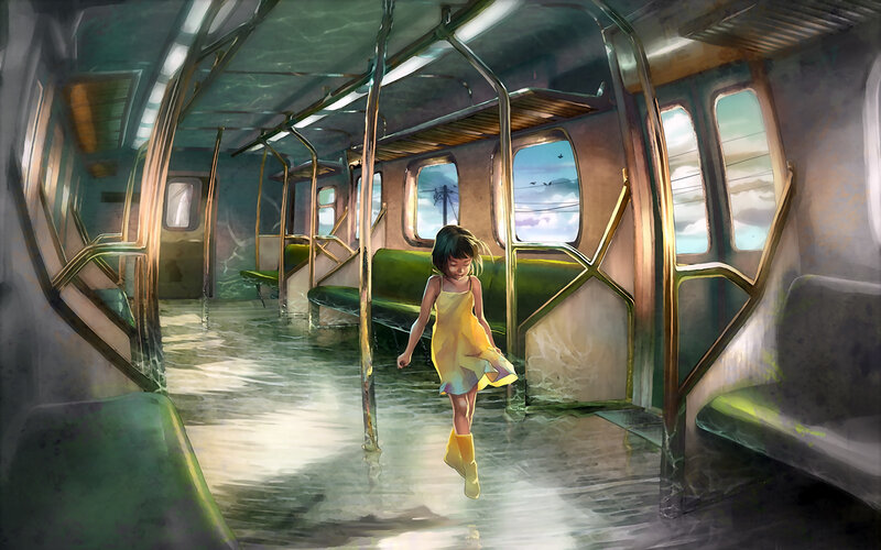 Girl in Yellow Dress — Dramatic, Afternoon