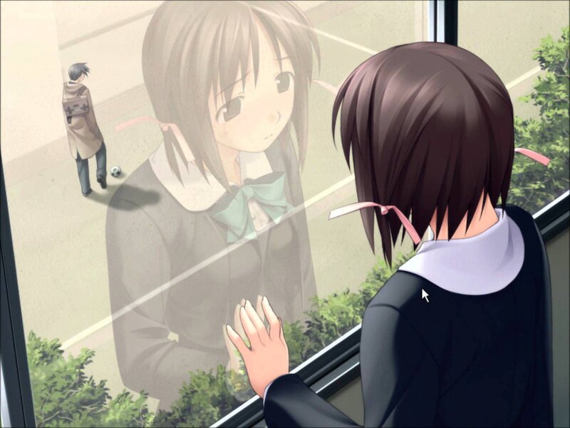 Girl Looking at Reflection — Brown