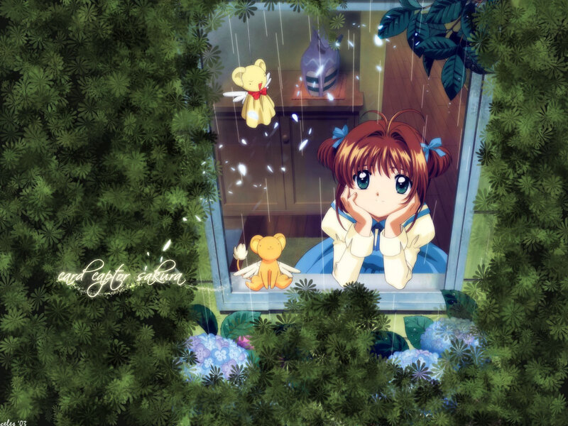 Girl Looking Out Window — Green, Calm, Spring