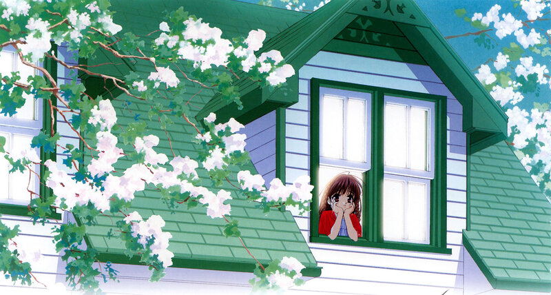 Girl Looking Out Window — Green