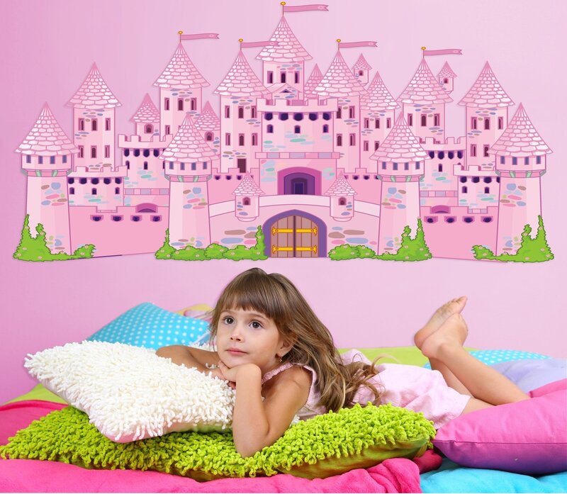 Girl Lying on Pillows