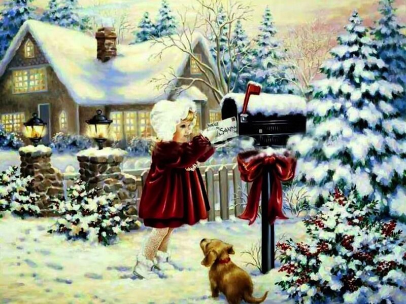 Girl Mailing Letter