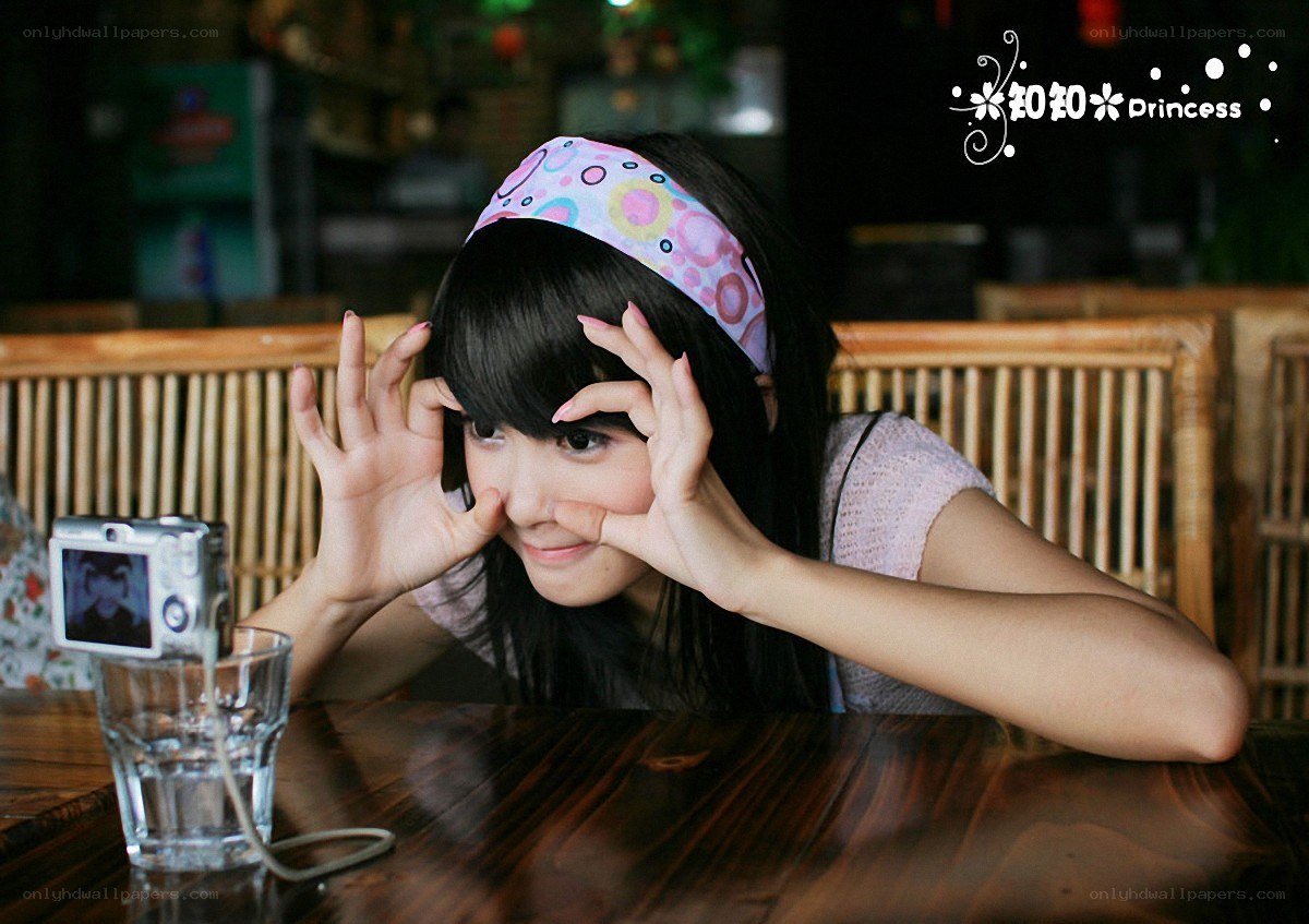 girl making playful faces