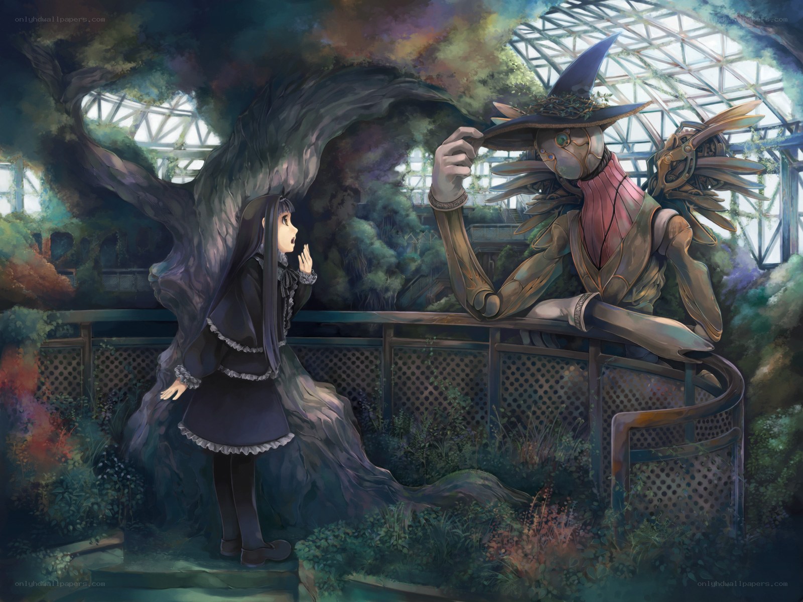 girl meets mechanical creature