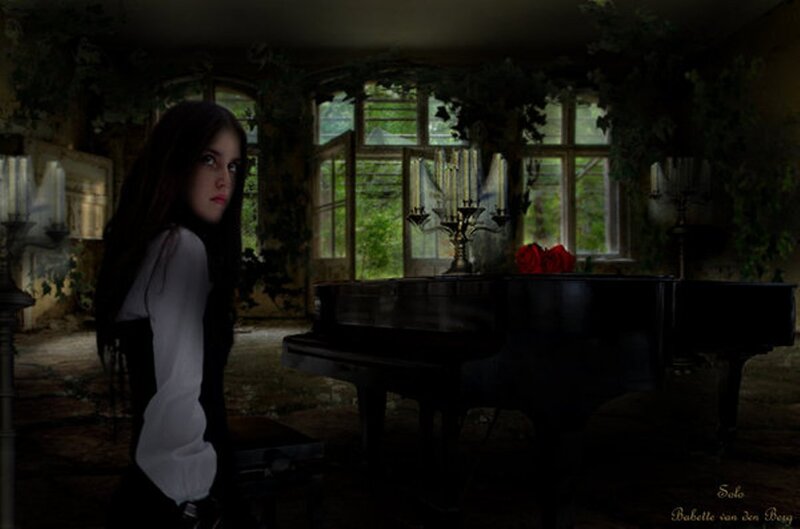 Girl Near Piano