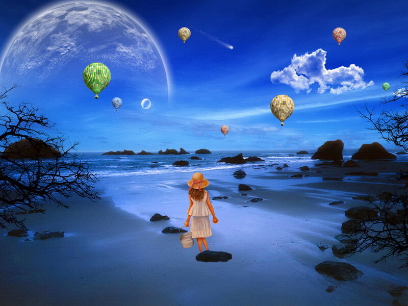 Girl on a Beach