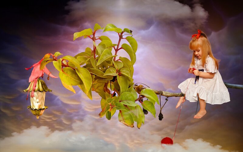 Girl on a Branch