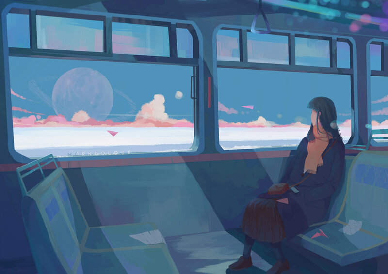 Girl on a Bus
